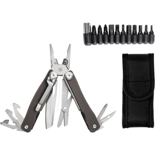 (Add screwdriver bit) HRC78K EDC Camping New Blue Multitool Plier Cable Wire Cutter Multifunctional Multi Tools Outdoor Camping Folding Knife Pliers