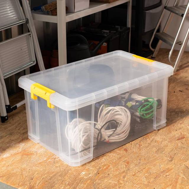 Rebrilliant Bertrame Plastic Bin - Clear (70L)