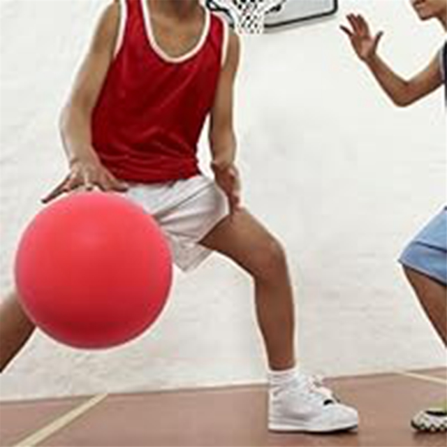 Quiet Basketball Indoor, Uncoated High-Density Foam Ball, Blue