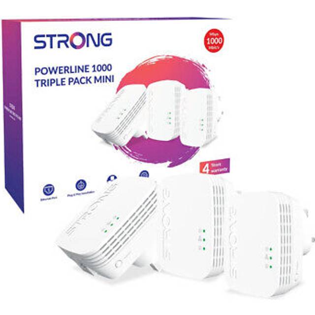 Strong POWERL1000TRIMINIUK AV1000 Mini Powerline Kit Triple Pack (3 Pack)