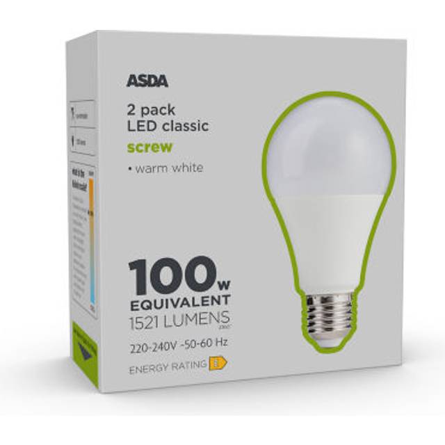 ASDA LED Classic 100W Large Screw Lightbulb