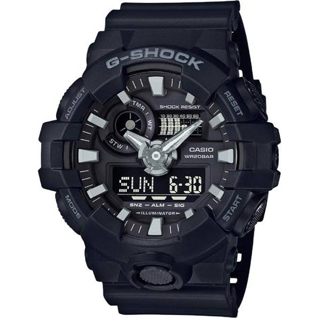 CASIO G-SHOCK GA-700-1BJF [Analog/ Digital Combination Nation] Round Watch Black Resin