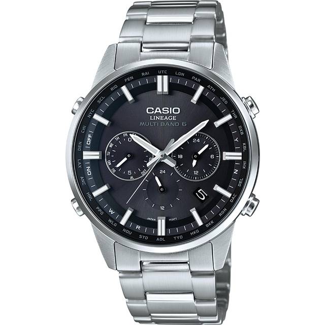 CASIO LINEAGE LIW-M700D-1AJF [LINEAGE solar radio-controlled watch Mens Saphire] Round Watch Silver