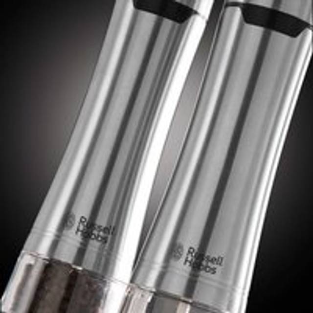 Russell Hobbs Stainless Steel Salt and Pepper Grinders - Silver