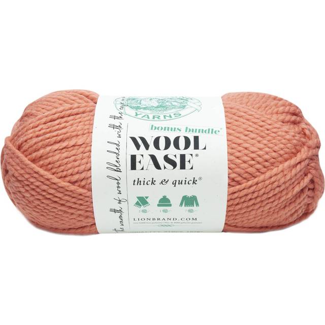Lion Brand Yarn Wool Ease Thick  Quick Bonus Bundle Yarn  Clay