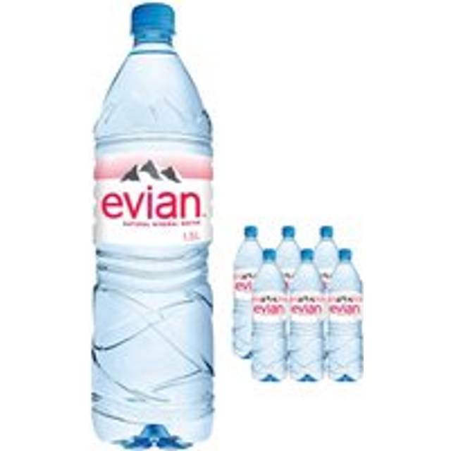 Evian Still Natural Mineral Water Bottles