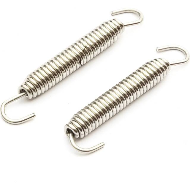 2 Piece 60mm Swivel End Motorcycle Exhaust Expansion Springs Stainless Steel