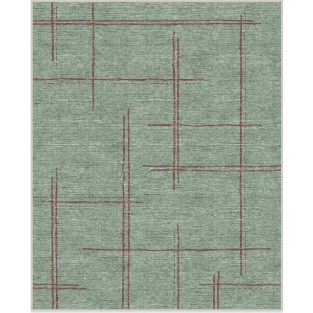 245x305 | Machine Washable Area Rug | Kid & Pet Friendly | Indoor Rugs | Stellan Sage Rug | Ruggable (245x305)