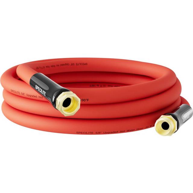 SPECILITE HotCold Short Water Hose 58 x 15 ft Heavy Duty Leader Garden Hose 50190 Flexible  Lightweight Rubber Hoses Wi