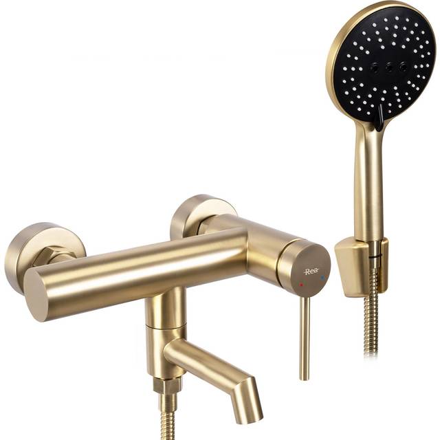 REA - Bath faucet foss Brush Gold
