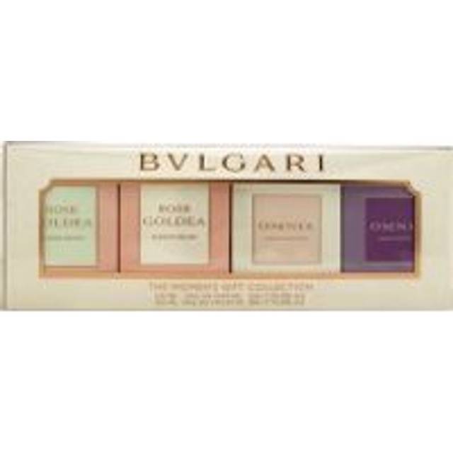 BULGARI COFFRET SET: ROSE GOLDEA BLOSSOM DELIGHT EDP + & EDT + OMNIA  CRYSTALLINE EDT + OMNI AMETHYSTE EDT - 4 X 5ML