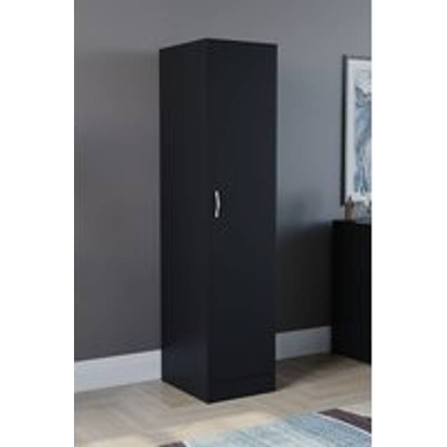 Vida Designs Riano 1 Door Wardrobe Storage Organizer - Black - One Size