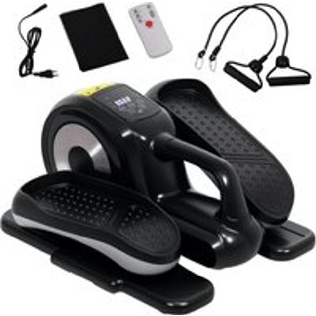 SPORTNOW Under Desk Elliptical Machine, Sit Down Pedal Exerciser with Forward and Reverse Motion, 12 Programs, LCD Monitor Aosom UK