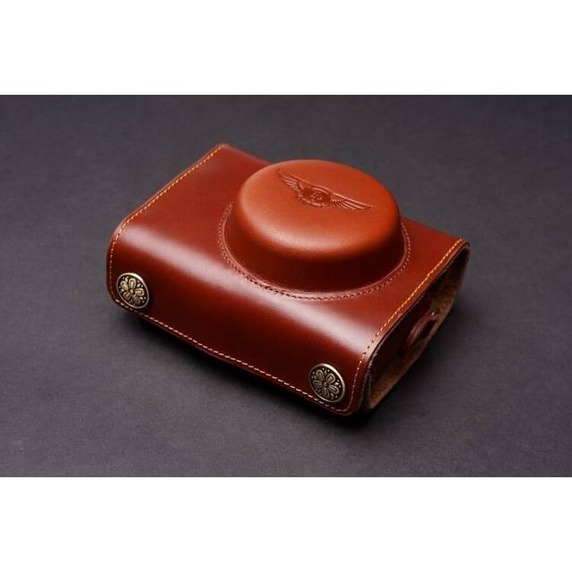 Genuine real leather full camera case bag for sony rx100 vii mark vii m7 vi m6