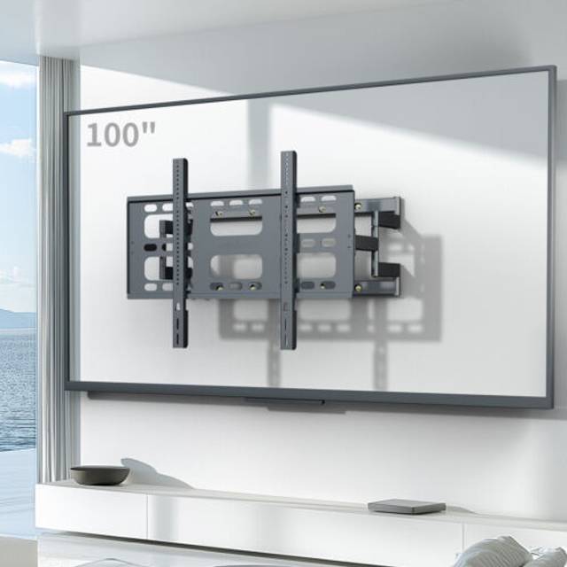 Full motion articulating swivel tv mount wall bracket fr 40”-100” led flat panel