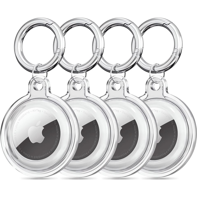 Apple AirTag Tech-Protect Icon 4-pack fodral - Klar