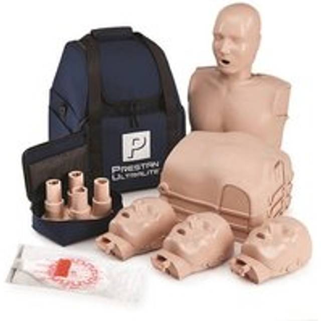 Prestan Ultralite Manikin with 50 Face shields/Lung Bags Pk4