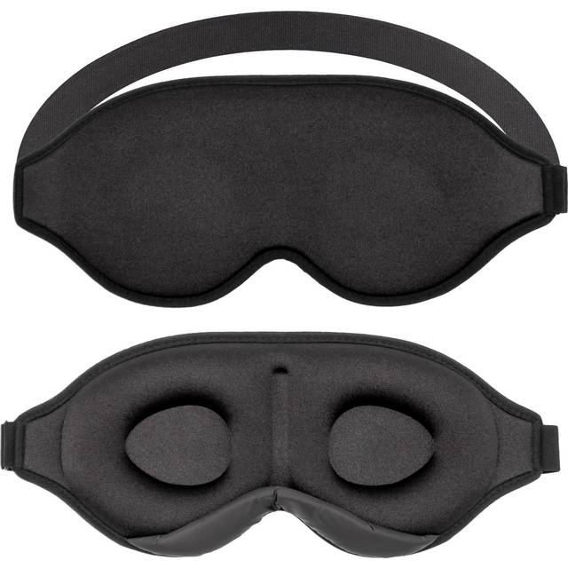 Sleep Mask Eye Mask Black 3d Sleep Mask Soft Light Strong Darkening