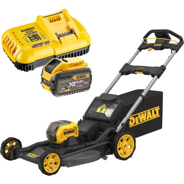 Dewalt DCMWP500X1 FlexVolt XR Brushless 53cm Push Lawn Mower 54V + Bag 1 x 9ah