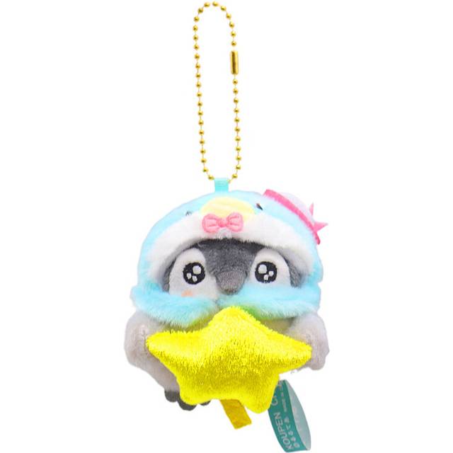 (Cool Penguin) Funny Keroppi Penguin Plush Keychain Ultra Soft Short Plush Toy 6cm