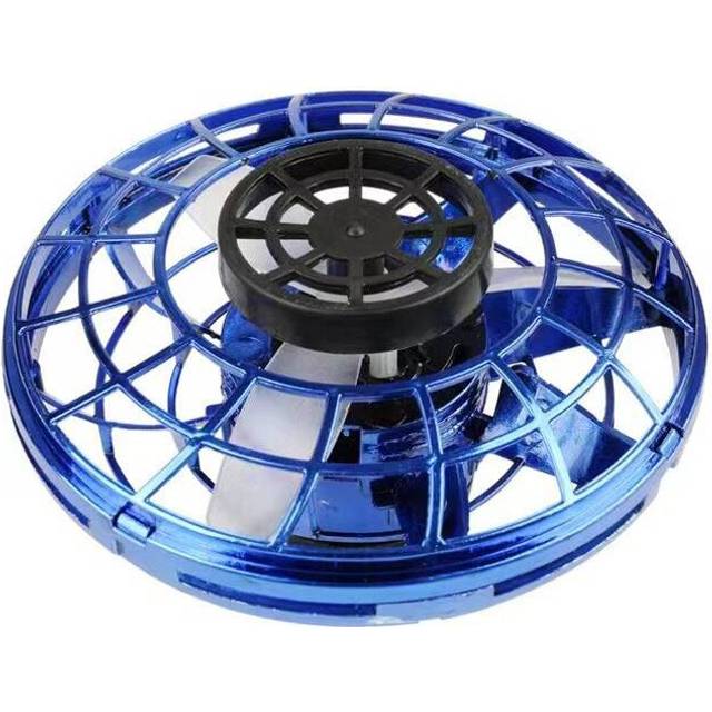 (Blue) Flying Pro Ball Boomerang Fidget Spinner Toy Mini Drone Kids Gift Decompression