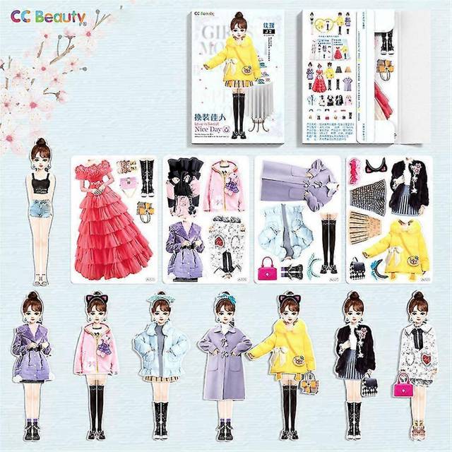 (G, One size) Magnetic Dress Up Baby, Magnetic Princess Dress Up Paper Doll Magnet Dress Up Games, Pretend And Play Travel Playset Toy Magnetic Dress