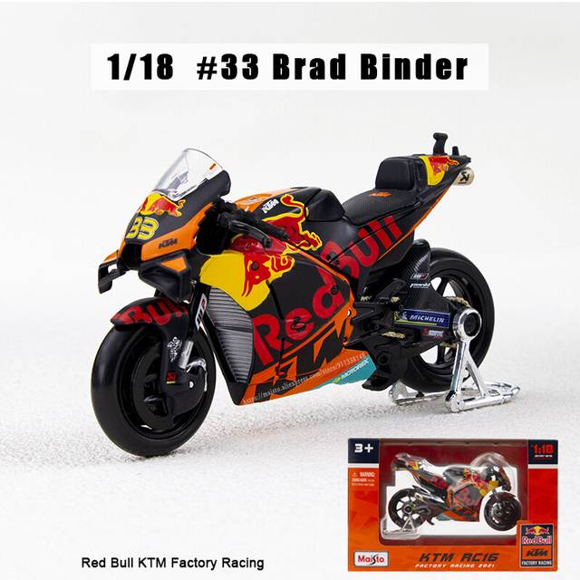 (No33 Brad Binder) Maisto 1:18 NEW 2021 Ducati Lenovo Team #43 #63 Die Moto GP Racing casting