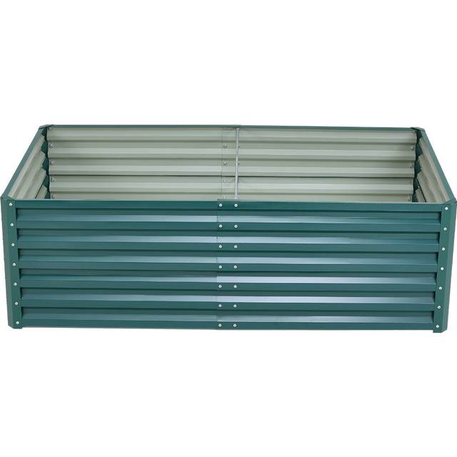 Metal Raised Garden Bed - Dark Green (57cm H X 180cm W X 90cm D)