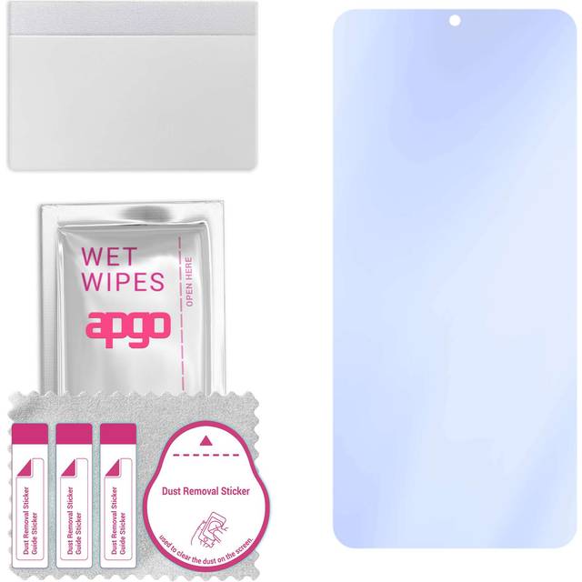 apgo Ultra-Clear Hybrid protective glass compatible with Xiaomi 12S Pro, flexible nano glass, great replacement for tempered glass, scratch-resistant,
