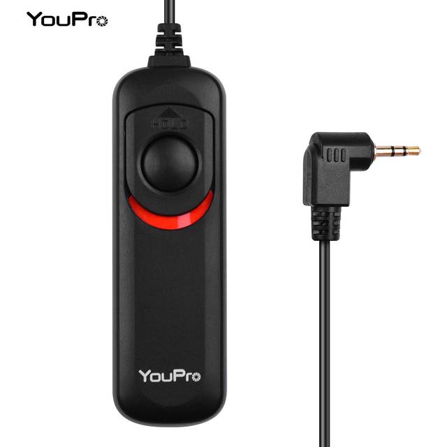YouPro N3 Type Shutter Release Cable Timer Remote Control 1.2m/3.9ft Replacement for Canon 7D 7DII black