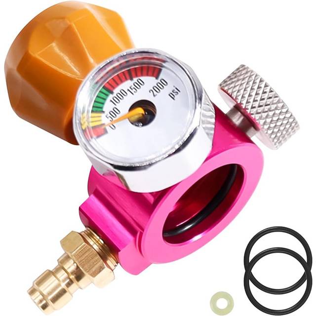 CO2 Quick Adapter Soda Exchange Carbonator with Pressure Gauge for Machine Co2 Cylinder Adaptor Connect