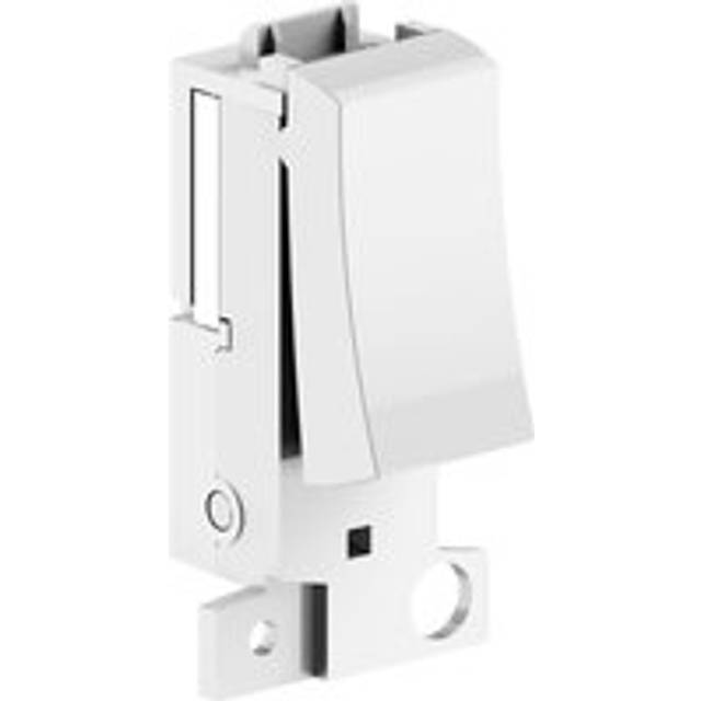 ENER-J PRO 1 Gang White Grid Switch - 9.9 x 6.5 x 6.5cm