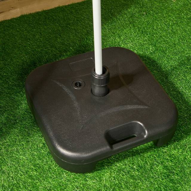 Parasol Stand Base Garden Furniture Accessory Outdoor Umbrella Holder - Black - One Size