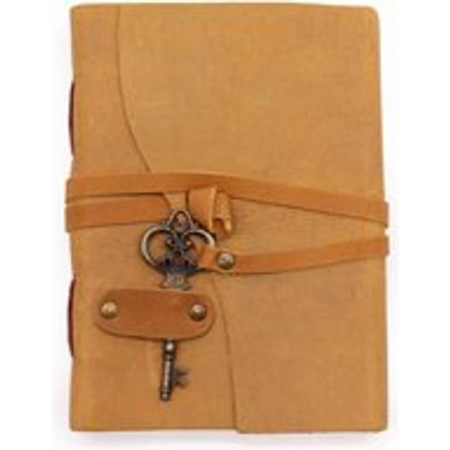 Oiled Tan Leather & Key - 200 Pages - 13x18cm