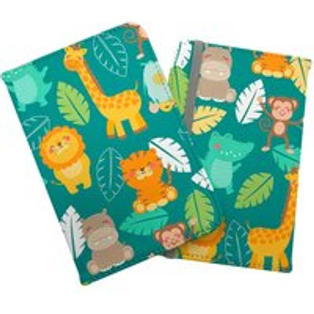 Jungle Animals Passport Cover - Green