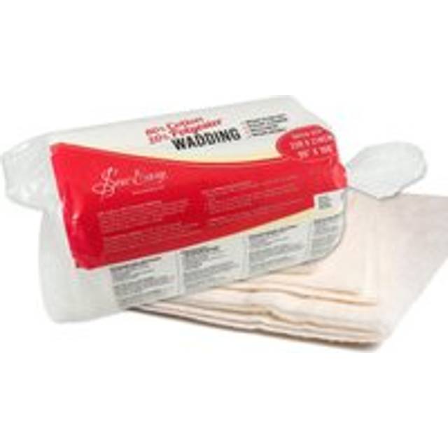 Cotton and Polyester Wadding - White