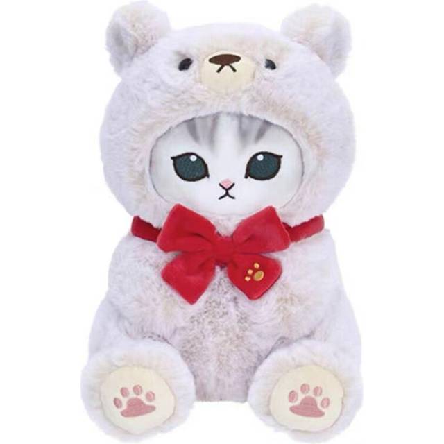 (StyleA) Fluffy Bear Teddy Shark Cat Plush Keychain 14cm Cuddly Gift For Kids And Adults