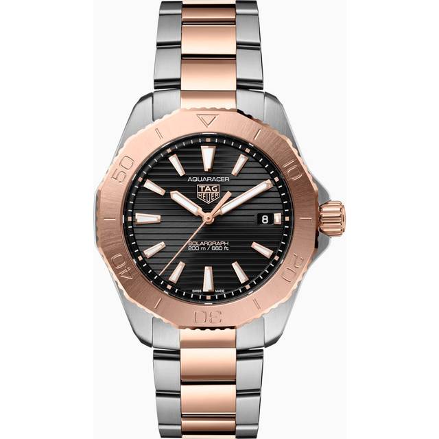 TAG Heuer Aquaracer Professional 200 Solargraph Th50-00 40 mm Watch - Silver Steel Plated Band - Steel Case