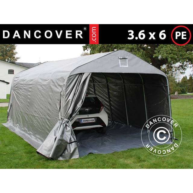 Dancover - Portable garage Garage tent pro 3.6x6x2.7 m pe with ground cover,
