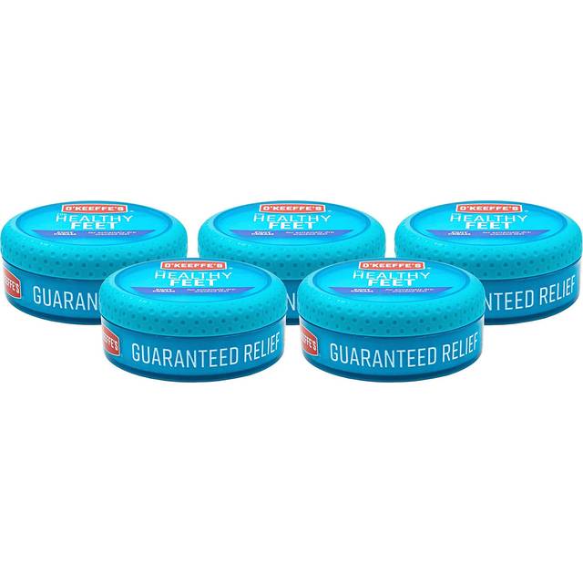 O'Keeffe's K0320001-5 Healthy Feet Foot Cream in Jar (5 Pack)  3.2 oz