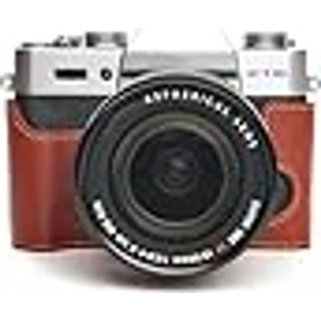 Genuine Real Leather Half Camera Case Bag Cover For Fujifilm Xt20 Xt10