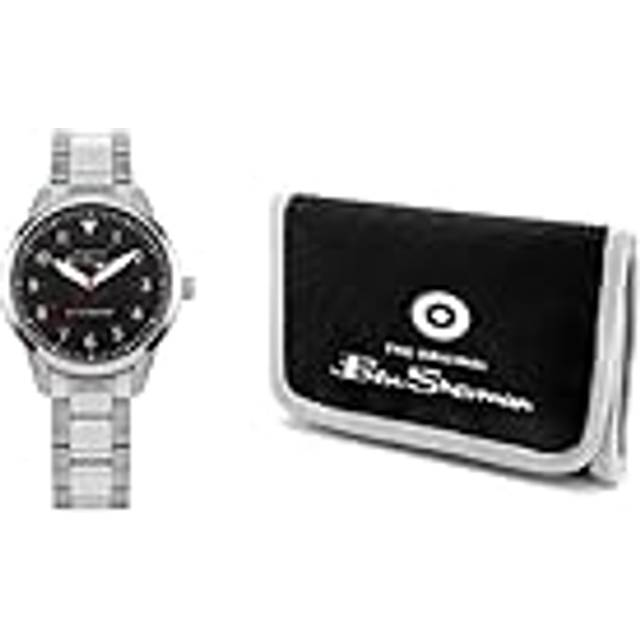 Ben Sherman Kids Gift Set with Silver Bracelet watch with black Dial, Silver, Men - Ilver