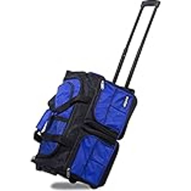 Dejuno 20-Inch Carry-on Rolling Duffle Bag  Blue  One Size