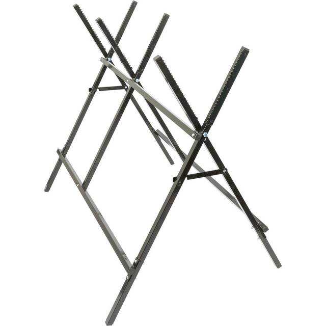 Black Folding Iron Log Saw Horse