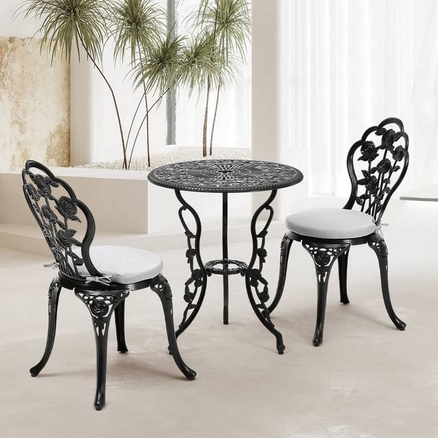 Astoria Grand Round 5 - Piece 2 - Person 69Cm L Table Set Black 2