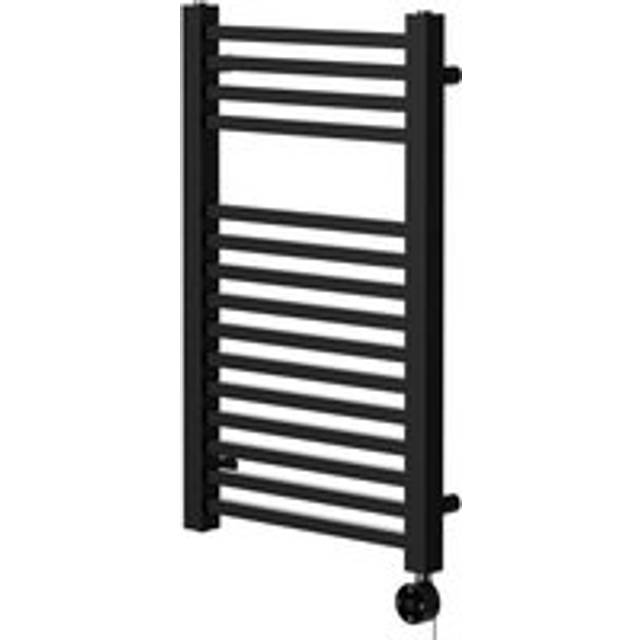 Wholesale Domestic Galileo Colore Square Digital Thermostatic Electric Heated Towel Rail | Matt Black | Mild Steel | 800mm x 490mm