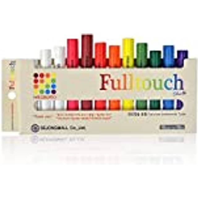 Fulltouch 10Color Mix Chalk Small Package 12Pcs White Red Yellow Blue Orange Yellow Green Green Brown Violet Scarlet 1Box