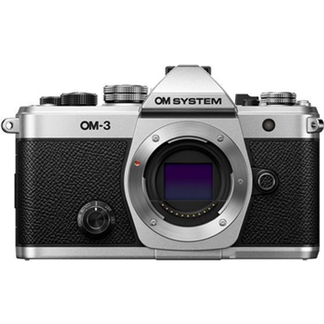 OM SYSTEM OM-3 Mirrorless Camera Silver Body