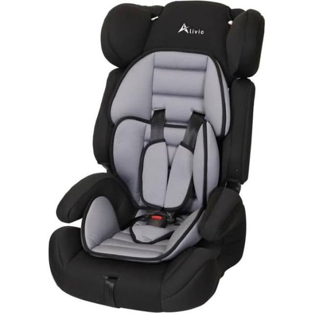 Adjustable Car Seat for Toddlers & Children, Padded & Comfortable Infant Kids Cart Seat 0-12 Years - Black - One Size