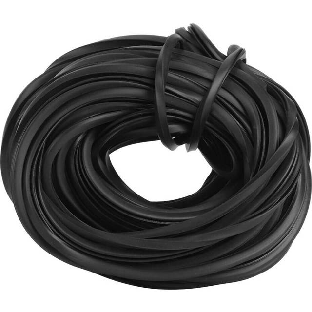 Universal Rubber Seal Strip,4m/10m/18m Black Greenhouse Rubber Strip,Glass Sealing Rubber Line Cable Greenhouse